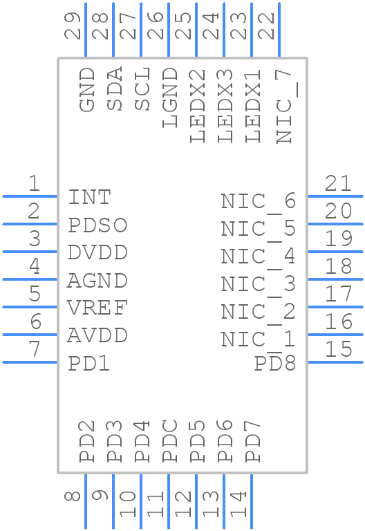 ADPD103BCPZ - Analog Devices - PCB symbol