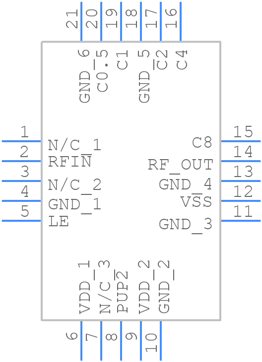 DAT-15R5A-PN+ - Mini-Circuits - PCB symbol