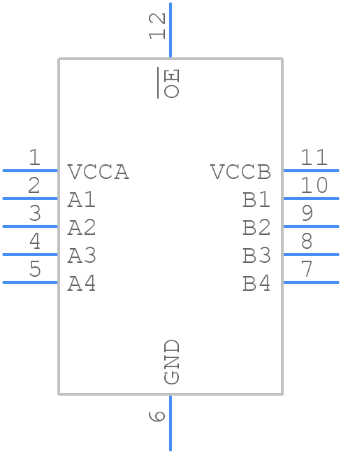 NLSV4T244MUTAG - onsemi - PCB symbol