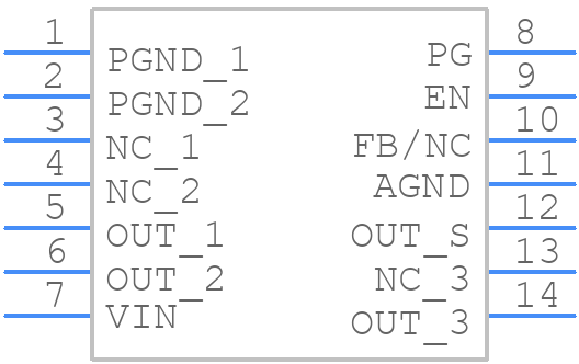 MPM3810GQB-P - Monolithic Power Systems (MPS) - PCB symbol