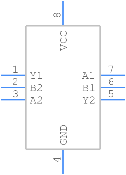 NLX2G08MUTCG - onsemi - PCB symbol