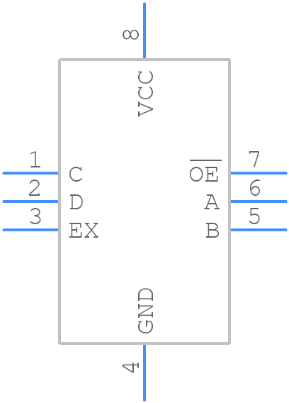 7WBD383AMUTCG - onsemi - PCB symbol