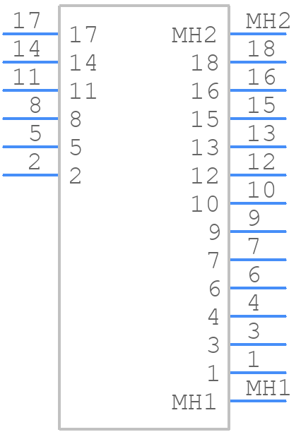 M80-MH314M5-06 - Harwin - PCB symbol