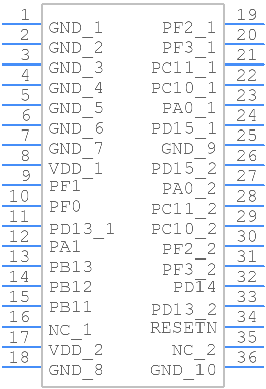 BGM113A256V21 - Silicon Labs - PCB symbol