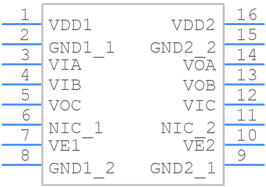 ADUM231E1BRIZ - Analog Devices - PCB symbol