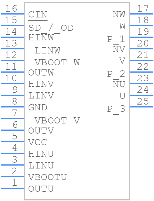 STGIPS30C60-H - STMicroelectronics - PCB symbol