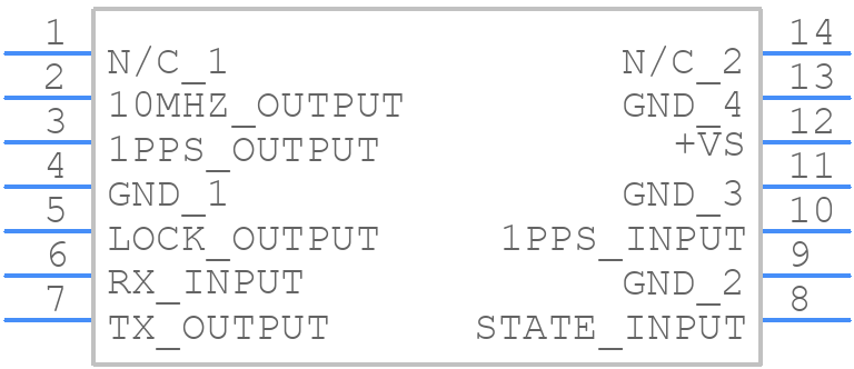 LFOCXO065520Bulk - IQD - PCB symbol