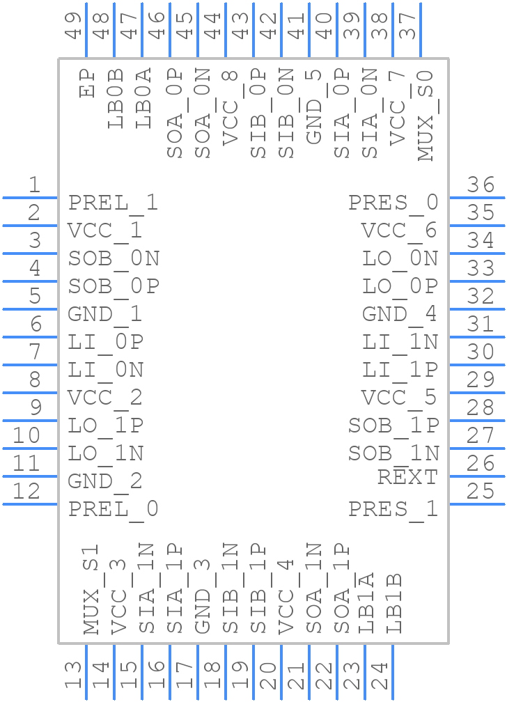 SN65LVCP40RGZ - Texas Instruments - PCB symbol