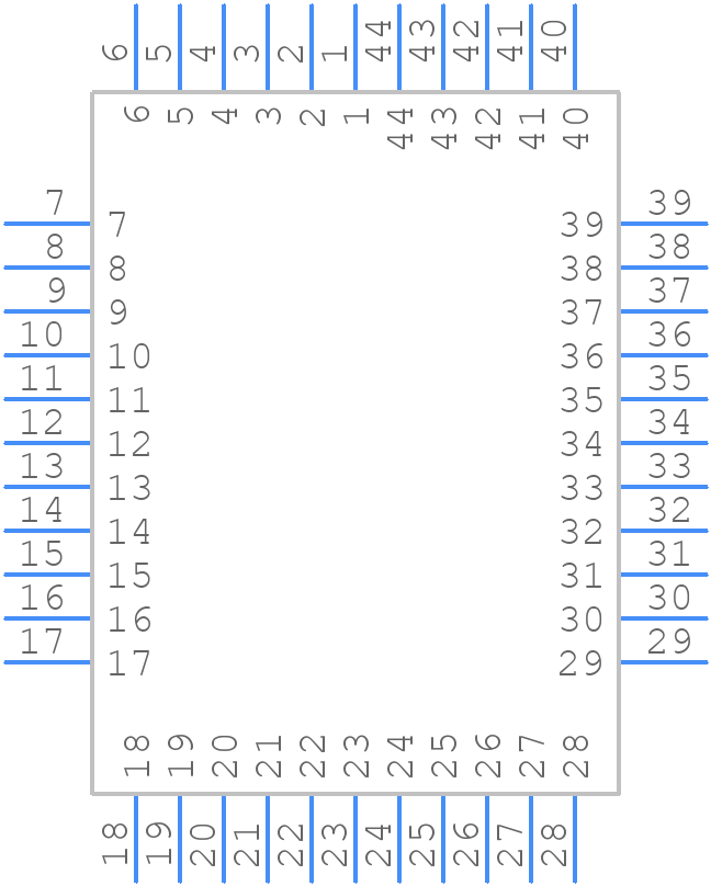 MC-44PLCC-SMT - Multicomp Pro - PCB symbol