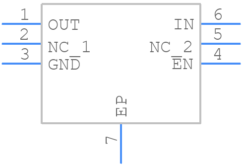 TPS70925DRVT - Texas Instruments - PCB symbol