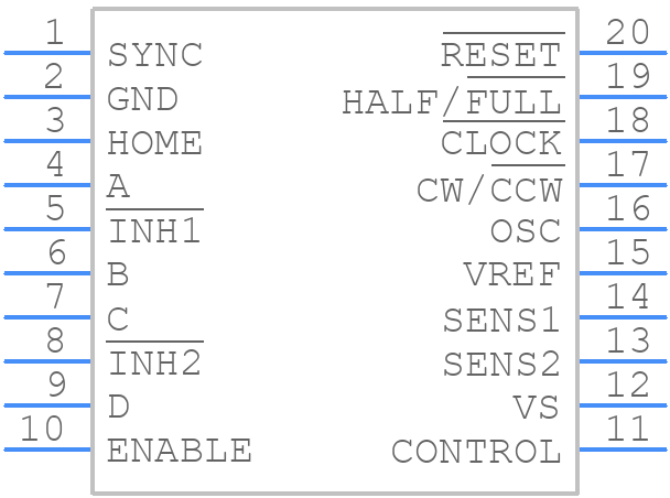 L297D013TR - STMicroelectronics - PCB symbol