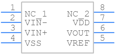 MCP6021T-I/SN - Microchip - PCB symbol
