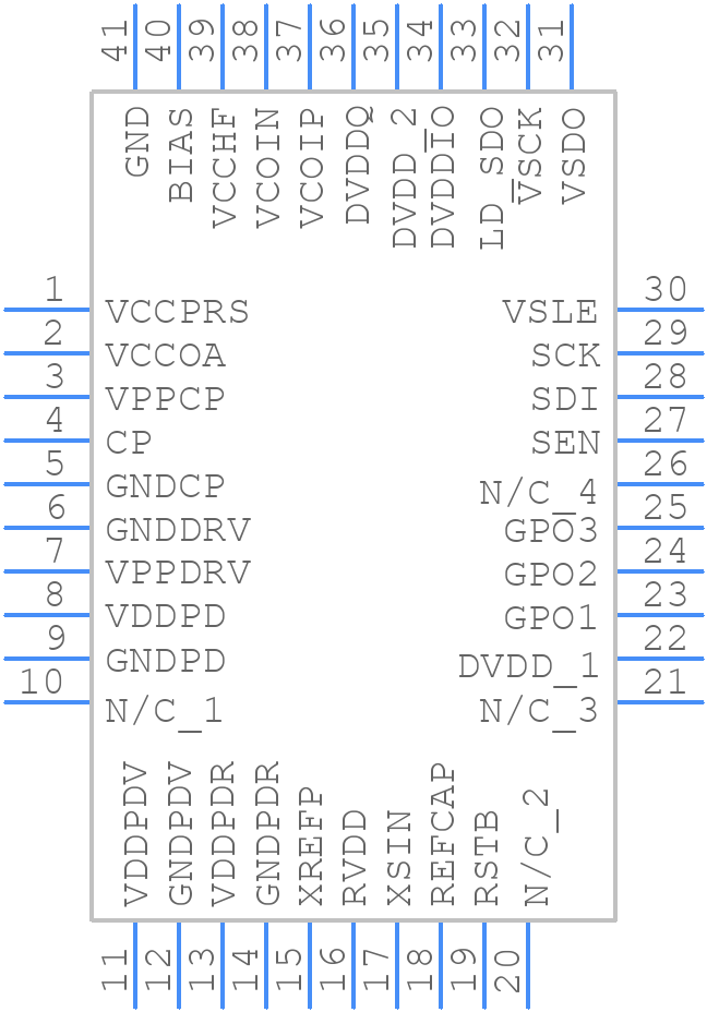 HMC701LP6CE - Analog Devices - PCB symbol
