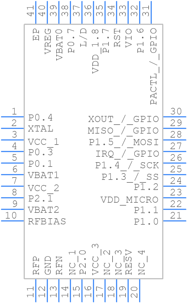 CYRF69103-40LFXC - Infineon - PCB symbol