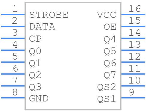 CD74HC4094PWG4 - Texas Instruments - PCB symbol