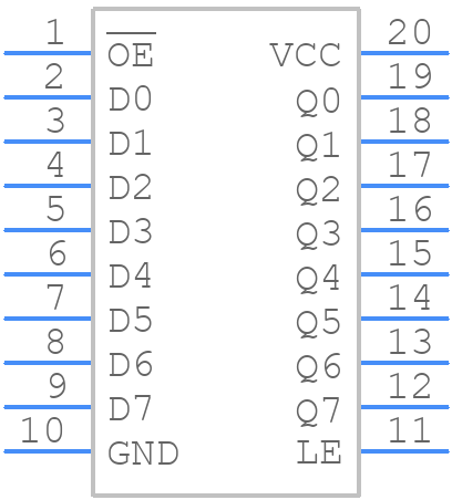 74HC573D-Q100,118 - Nexperia - PCB symbol