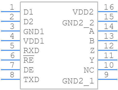 ADM2487EBRWZ - Analog Devices - PCB symbol