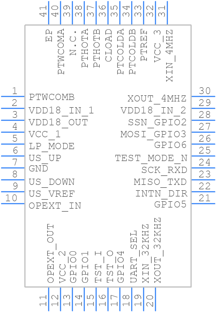 TDC-GP30YA-F01 - ams OSRAM - PCB symbol
