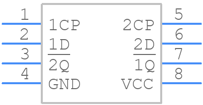 74AUP2G80GT,115 - Nexperia - PCB symbol