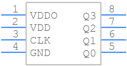 PI6C49CB04BQ2WEX - Diodes Incorporated - PCB symbol