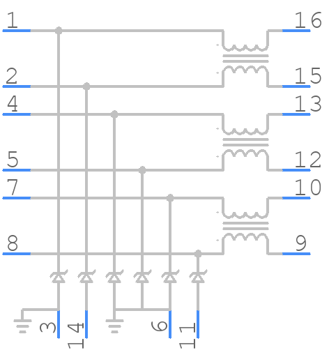 EMI8143MUTAG - onsemi - PCB symbol