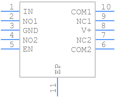 DG2519EDN-T1-GE4 - Vishay - PCB symbol