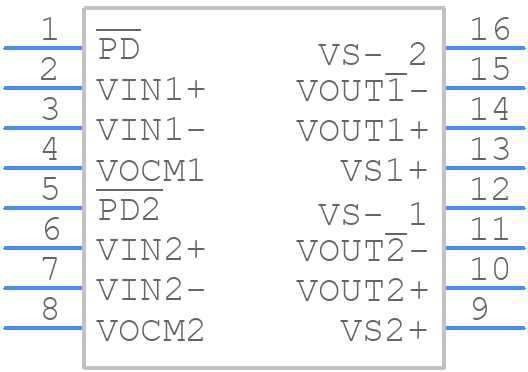 THS4552IPWT - Texas Instruments - PCB symbol