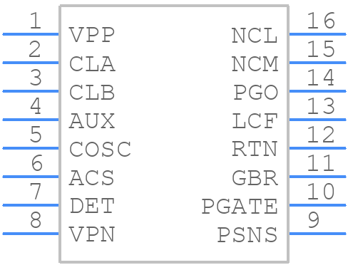 NCP1095DBR2 - onsemi - PCB symbol