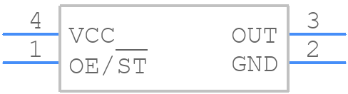 SG7050CCN 24.000000M-HJGA3 - Epson Timing - PCB symbol