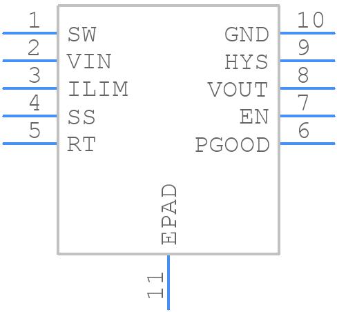 LM5166XDRCT - Texas Instruments - PCB symbol