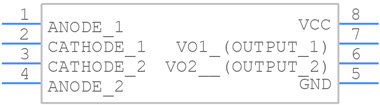 TLP2662(F) - Toshiba - PCB symbol