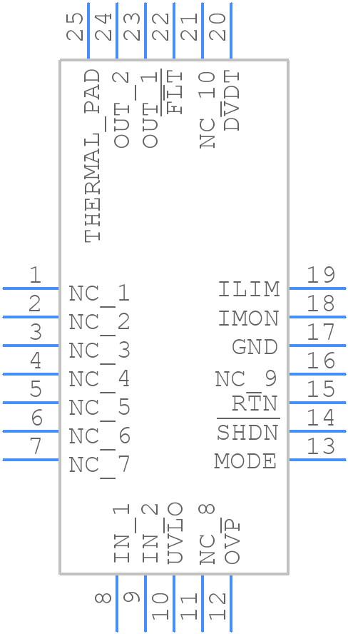 TPS26600RHFT - Texas Instruments - PCB symbol