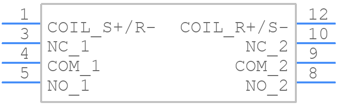 EC2-3SNU - KEMET - PCB symbol