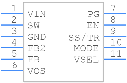 TPS62136RGXT - Texas Instruments - PCB symbol