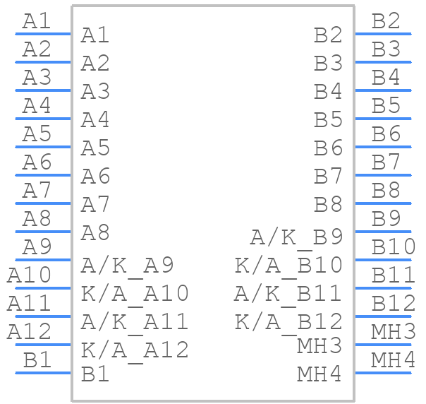 RJHSE-3085 - Amphenol - PCB symbol