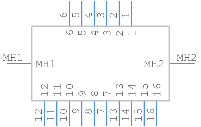 M80-5L11205M7-04-333-00-000 - Harwin - PCB symbol