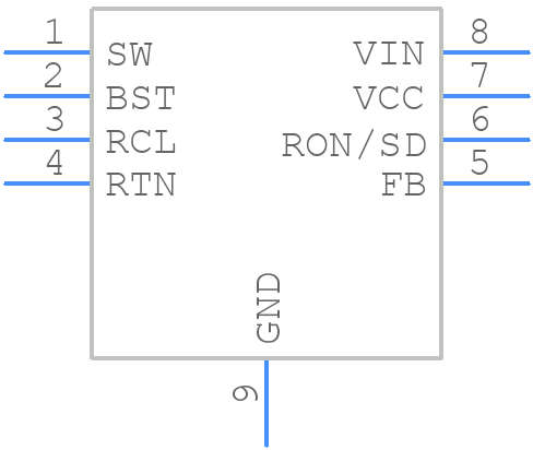 LM5009SDCX/NOPB - Texas Instruments - PCB symbol