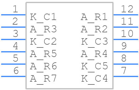 TC07-11SRWA - Kingbright - PCB symbol