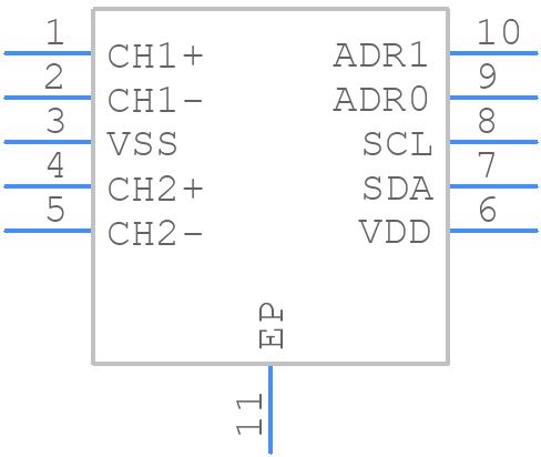 MCP3423T-E/MF - Microchip - PCB symbol