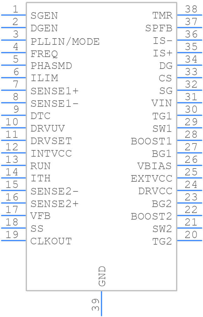 LTC3897EFE#TRPBF - Analog Devices - PCB symbol