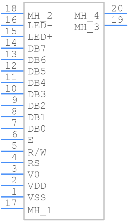 MC41605A6W-BNMLW-V2 - MIDAS - PCB symbol