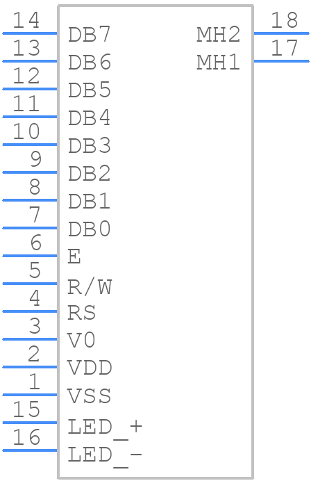 MC21605A6W-FPTLW-V2 - MIDAS - PCB symbol