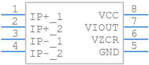ACS730KLCTR-20AB-T - Allegro Microsystems - PCB symbol