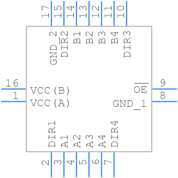 74AVC4TD245BQ,115 - Nexperia - PCB symbol