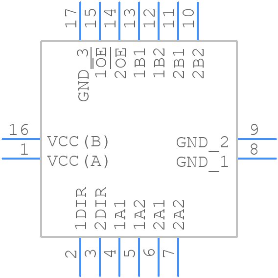 74AVC4T245BQ,115 - Nexperia - PCB symbol