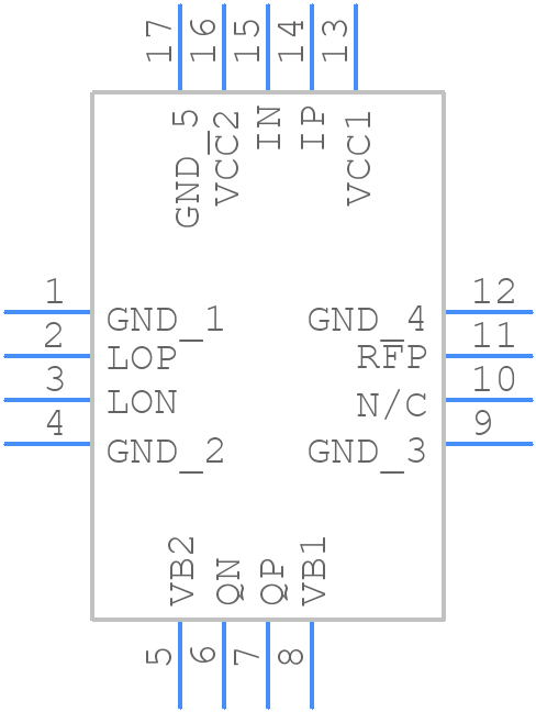 HMC495LP3E - Analog Devices - PCB symbol