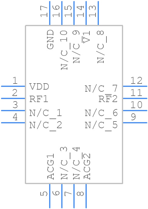HMC541LP3E - Analog Devices - PCB symbol