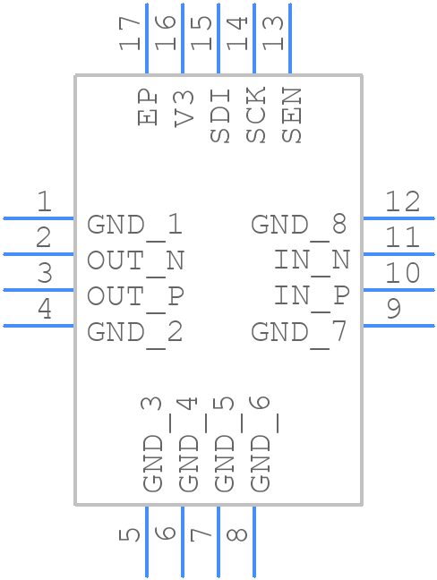 HMC1044LP3E - Analog Devices - PCB symbol
