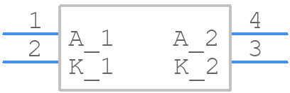 TLP191B(U,C,F) - Toshiba - PCB symbol