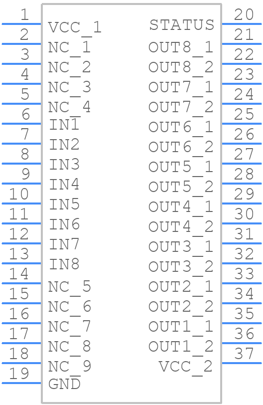 VN808CMTR-32-E - STMicroelectronics - PCB symbol